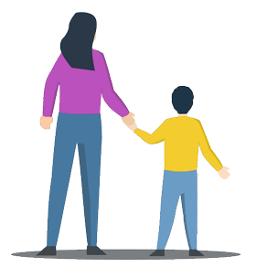 madre e hijo